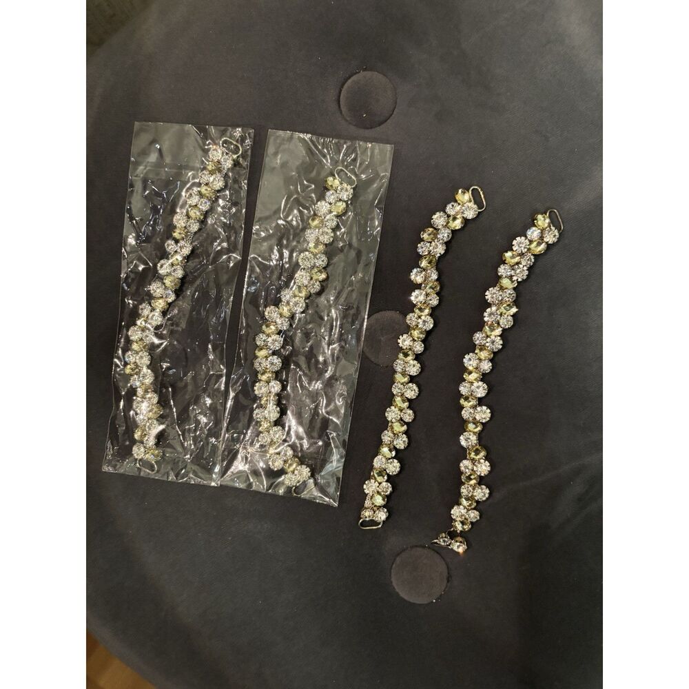 Crystal Rhinestone Bikini Connectors Metal Chain For Swimming Wear